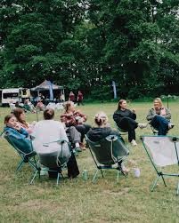 Community discussion and outdoor engagement